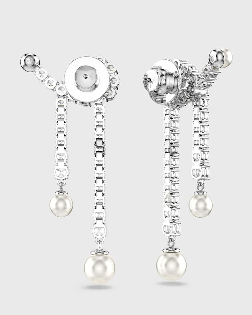 Swarovski Matrix Rhodium-Plated Drop Earrings 5