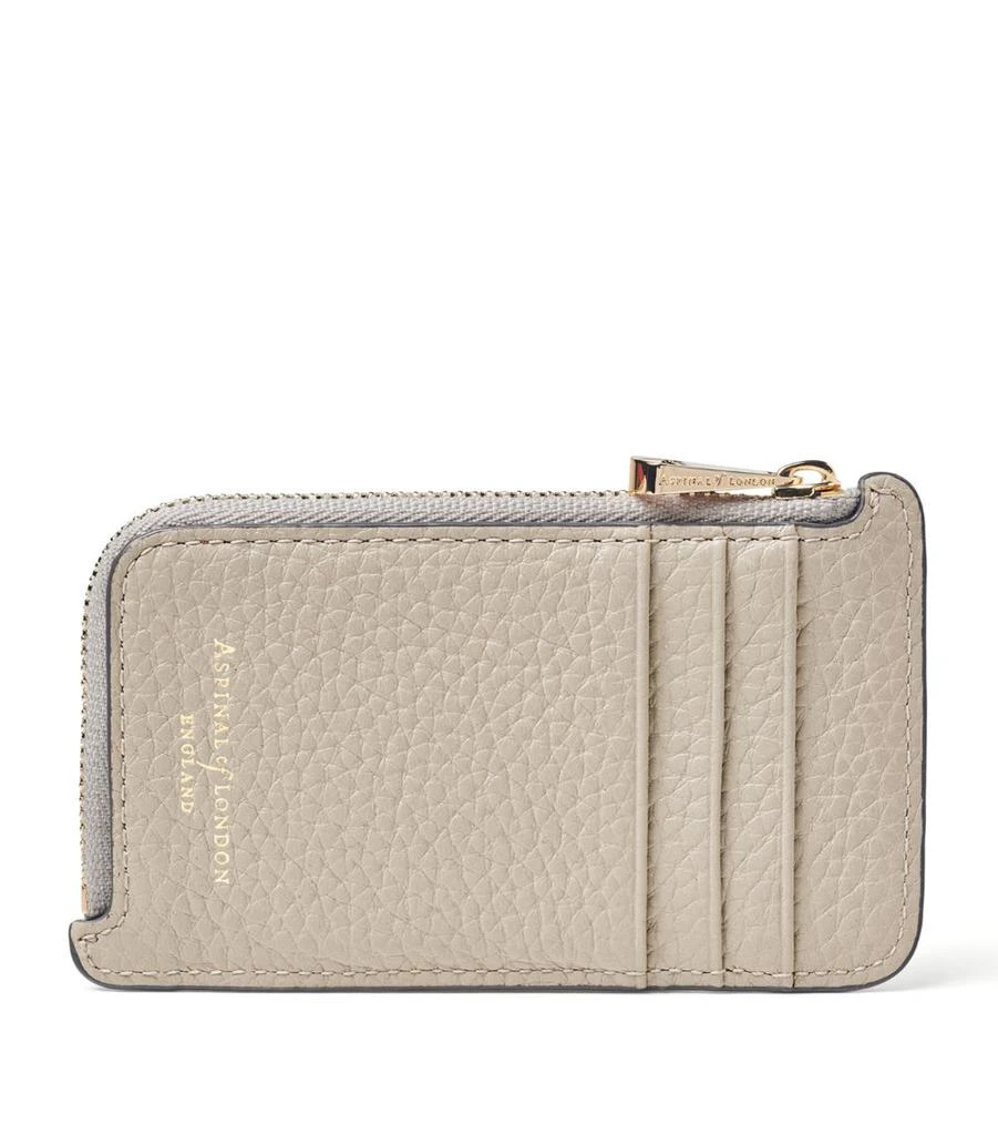 Aspinal of London Small Leather Zipped Card Holder 1