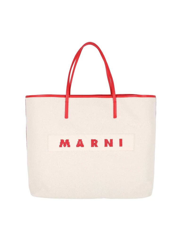 Marni Marni Logo Patch Top Handle Bag 1