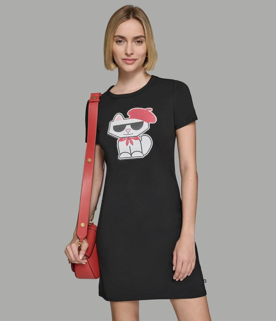 Karl Lagerfeld Paris CHOUPETTE T-SHIRT DRESS 1