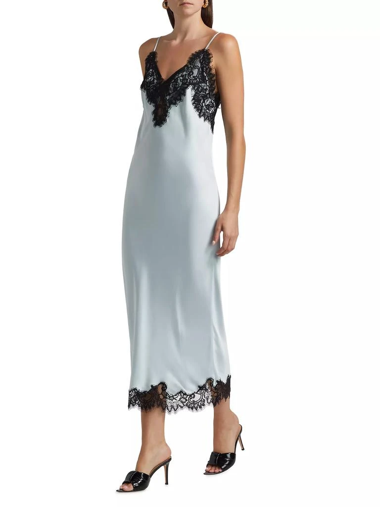 A.L.C. Lennon Satin-Lace Midi-Slipdress 4
