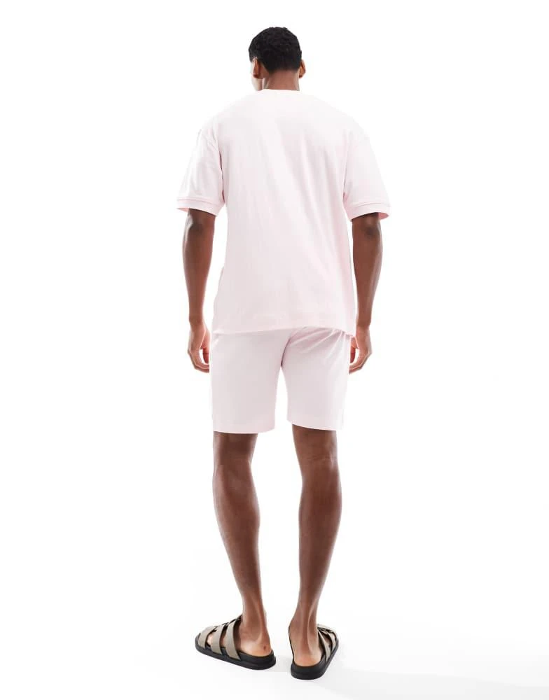 Brave Soul Brave Soul Oversized t-shirt & short co-ord set in pink 4