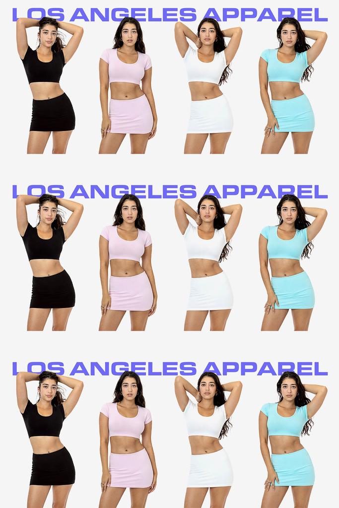 Los Angeles Apparel 8384GD - Garment Dye Mini Tube Skort