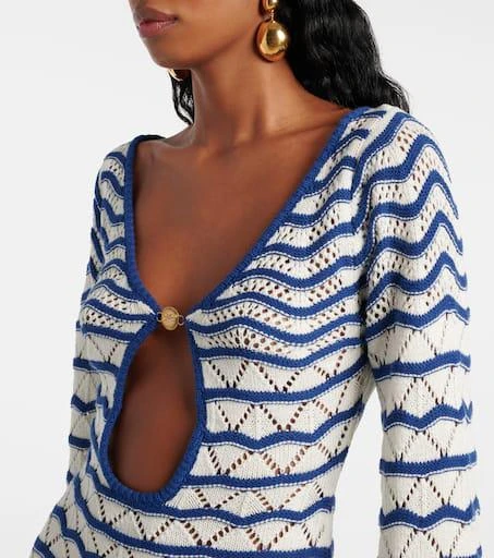 Bananhot Rey striped crochet beach dress 4