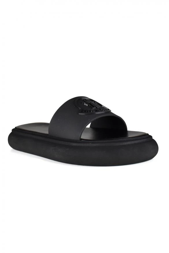 Moncler Luxury women's shoes black slyder moncler slippers 2