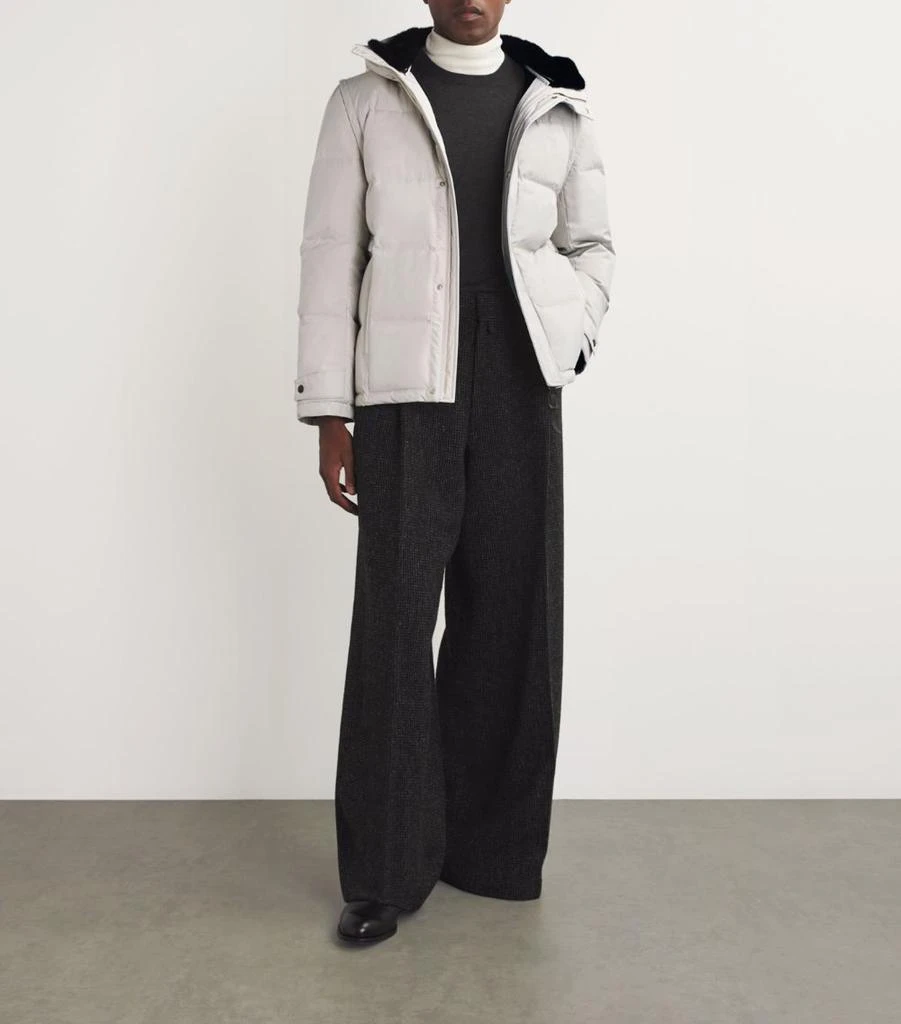 Yves Salomon Mink-Lined Down Coat 2