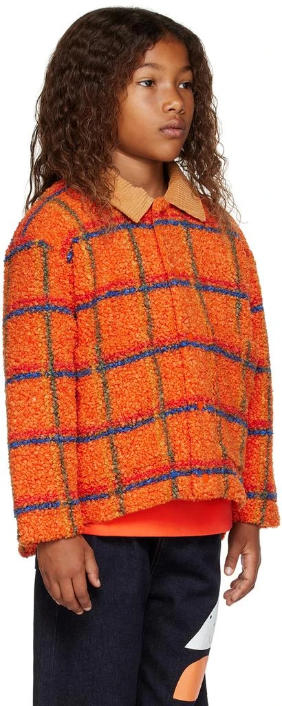 Tinycottons Kids Orange Check Jacket 2