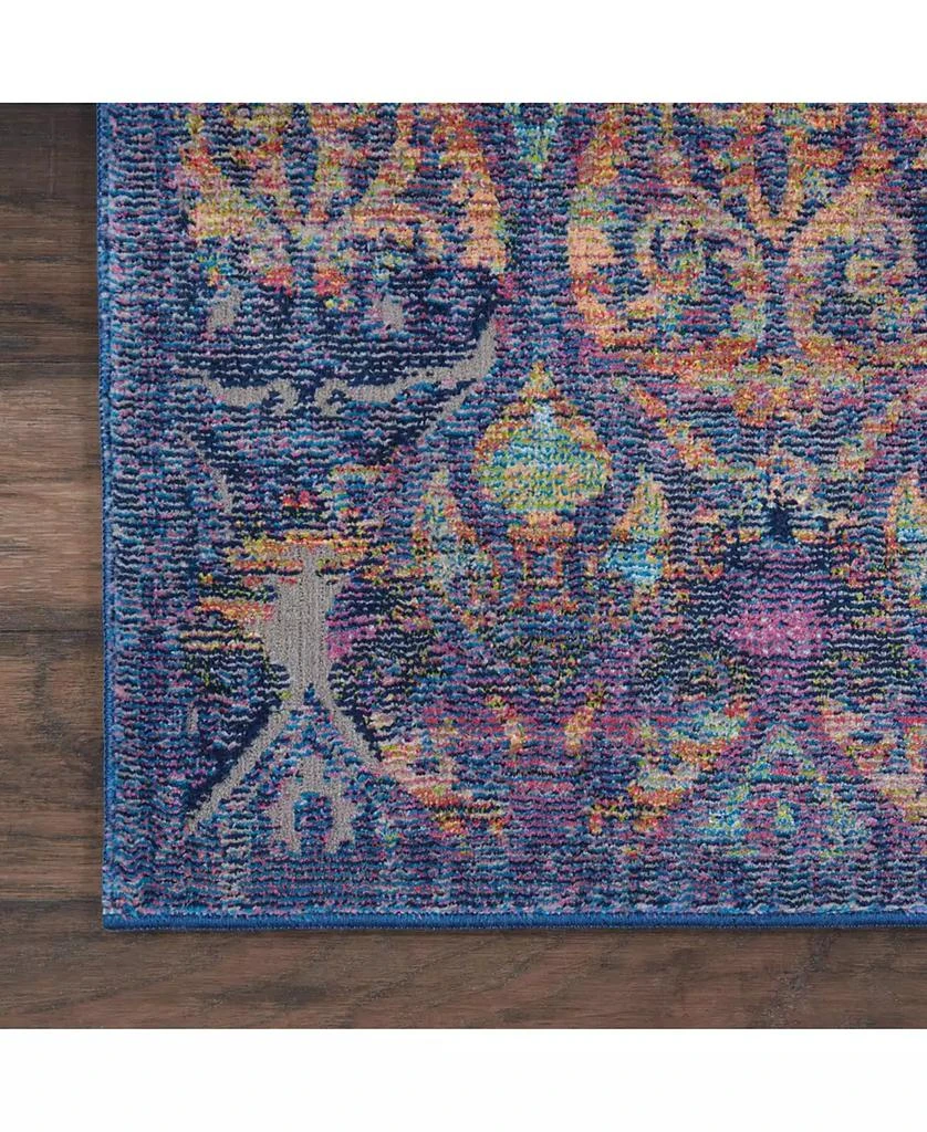 Nourison Ankara Global ANR08 Navy and Multi 2' x 6' Runner Rug 4