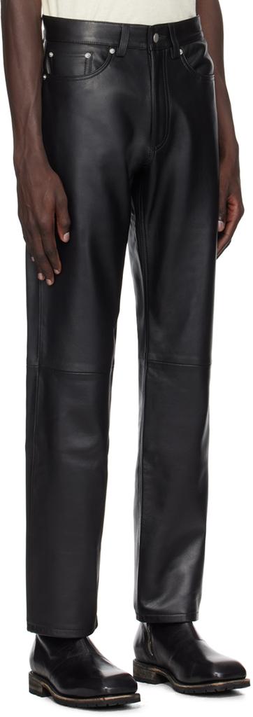 CMMN SWDN Black Joe Leather Pants