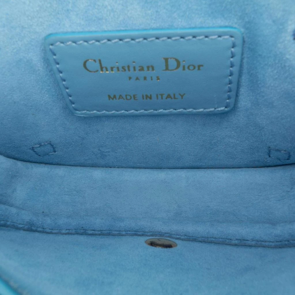 Dior Dior Blue Micro Leather Bobby Crossbody 4