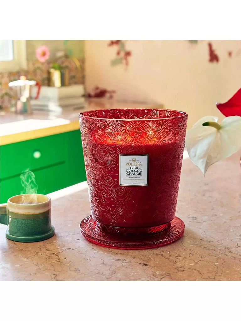 Voluspa Goji Tarocco Orange 5 Wick Hearth Candle 4