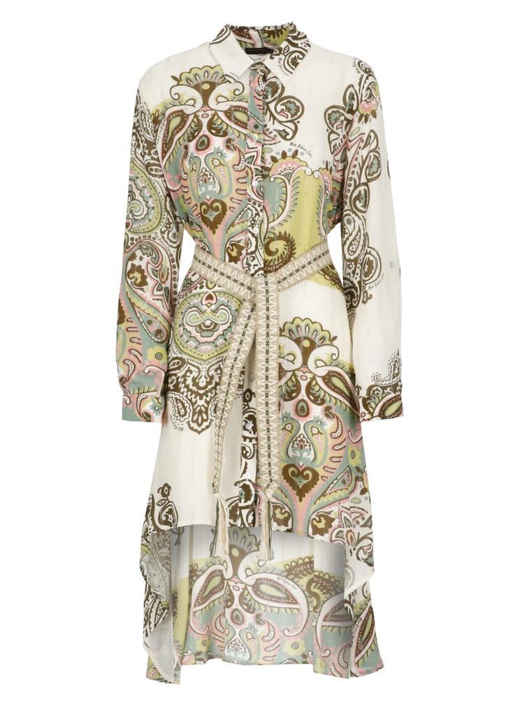 MISS BIKINI Asymmetrical Viscose Dress With Lurex Details