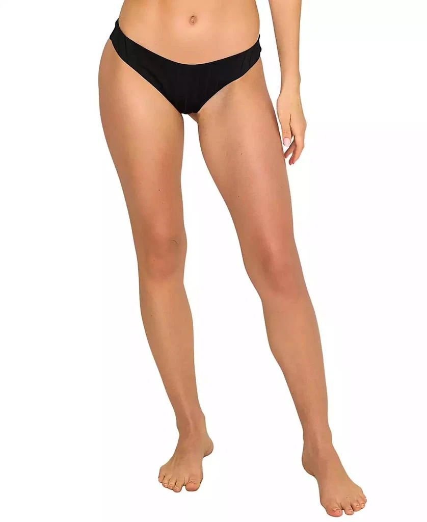 Beach Bunny Swimwear Women's Gloria Shiny Wide Rib Bikini Bottom