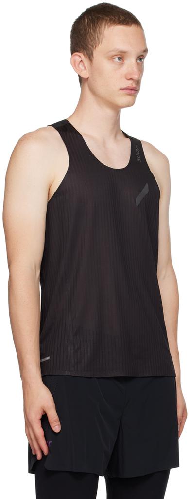 Soar Running Black Scoop Neck Tank Top