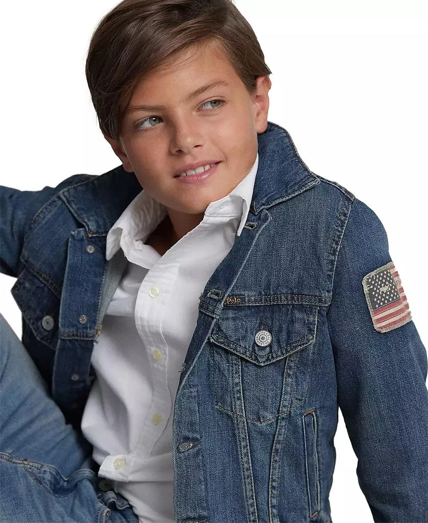 Ralph Lauren Big Boys Denim Cotton Trucker Jacket 4