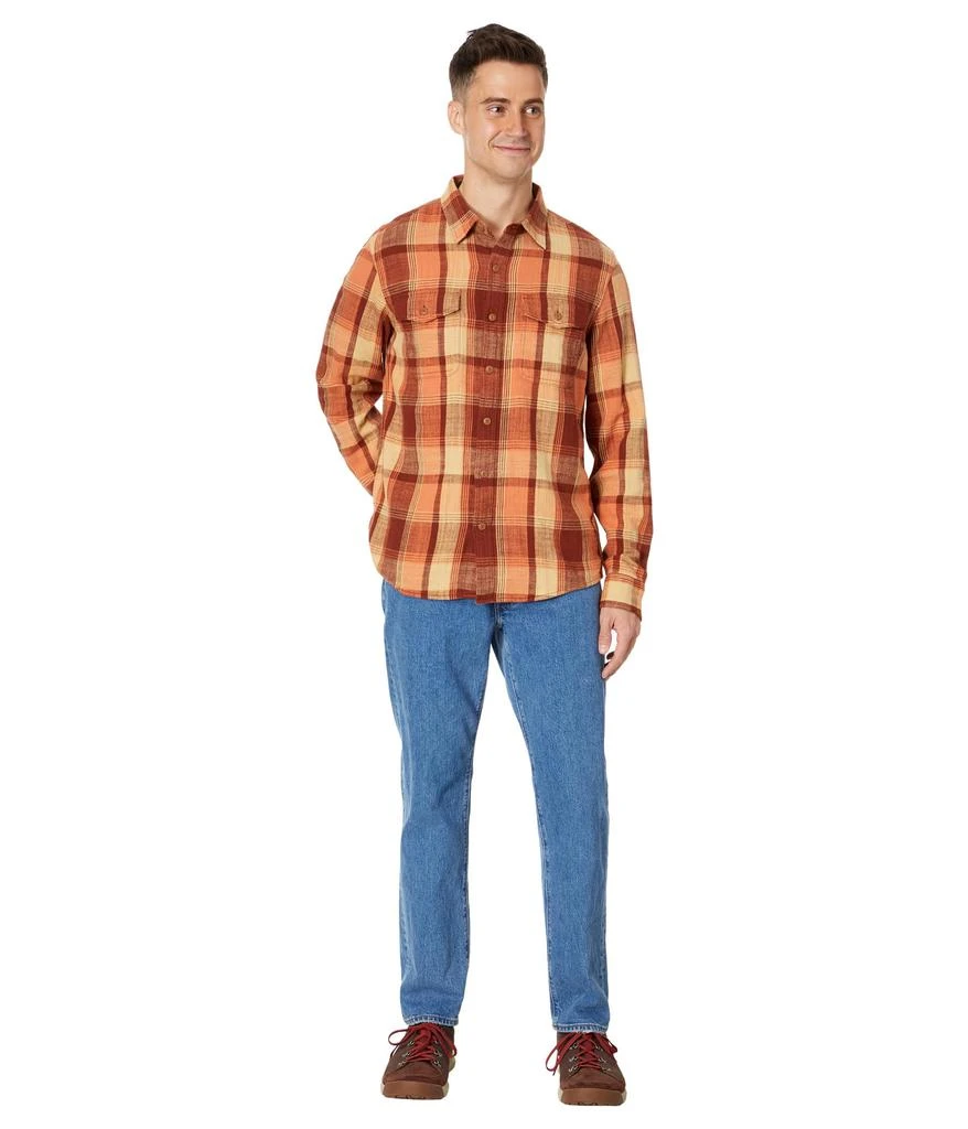 L.L.BEAN Signature Heritage Textured Flannel Plaid Shirt 4