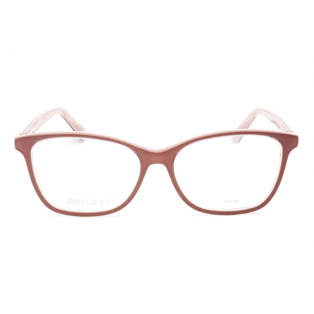 Jimmy Choo Jimmy Choo Women's Eyeglasses - Full Rim Cat Eye Pearlized Nude Frame | JC377 0Y9A 00 2