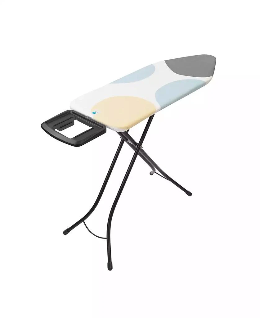 Brabantia Ironing Board C, 49" x 18", 124 x 45 Centimeter - Solid Steam Iron Rest, 1" 25 Millimeter White Frame 2