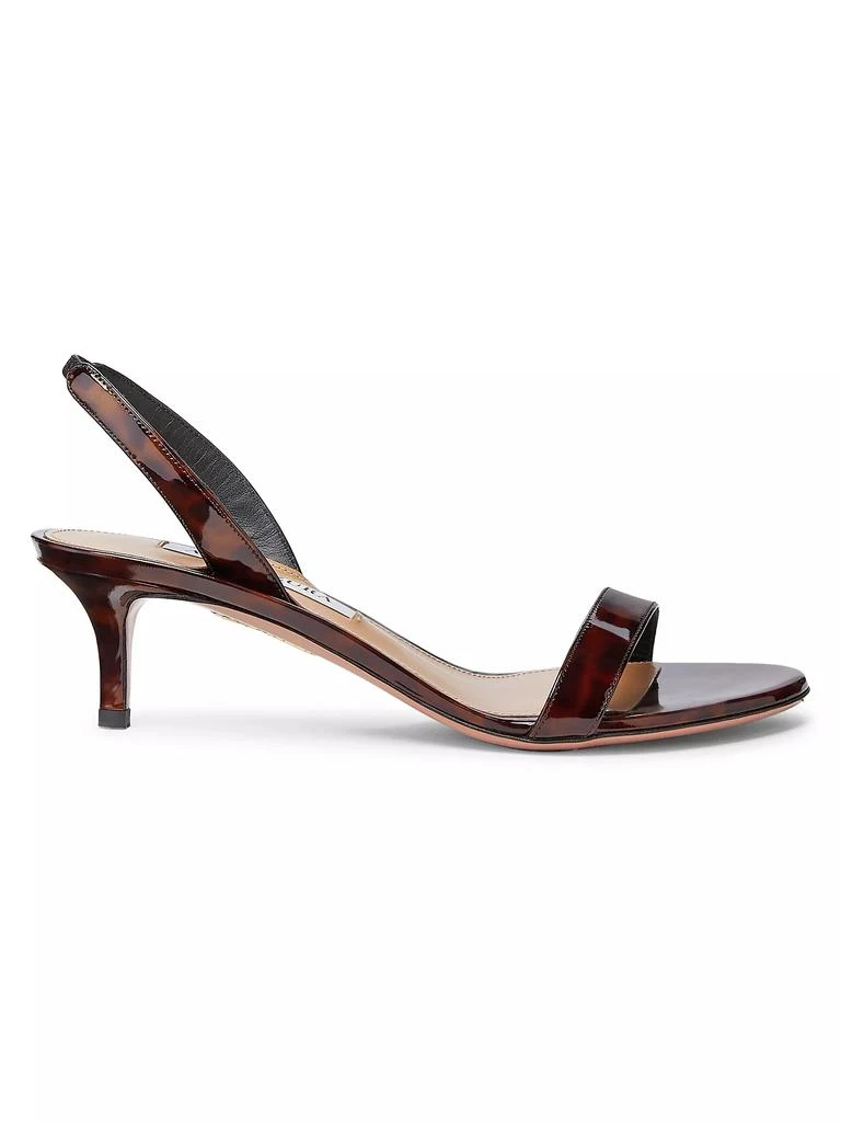 Aquazzura So Nude 50MM Patent Leather Sandals 1
