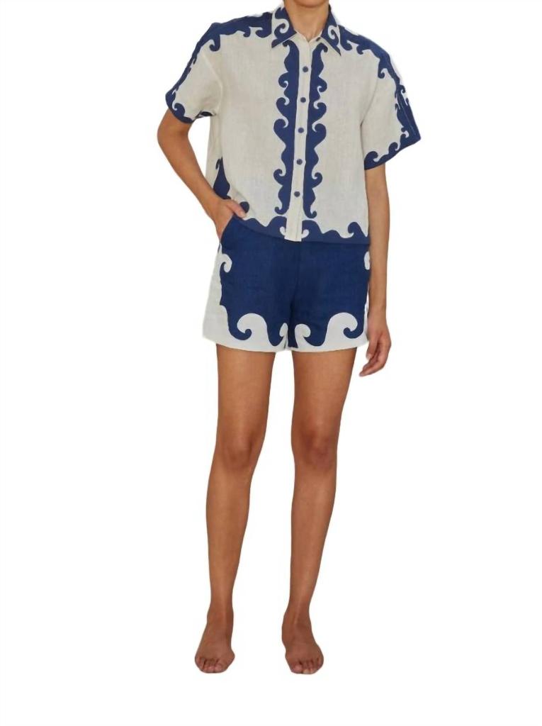 Carolina K Pina Shirt In Gardenia