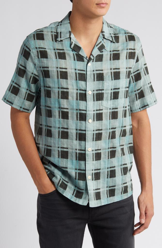 ALL SAINTS Big Sur Check Camp Shirt