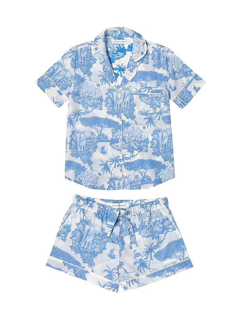 Desmond 
Dempsey 2-Piece Printed Cotton Short Pajama Set 1