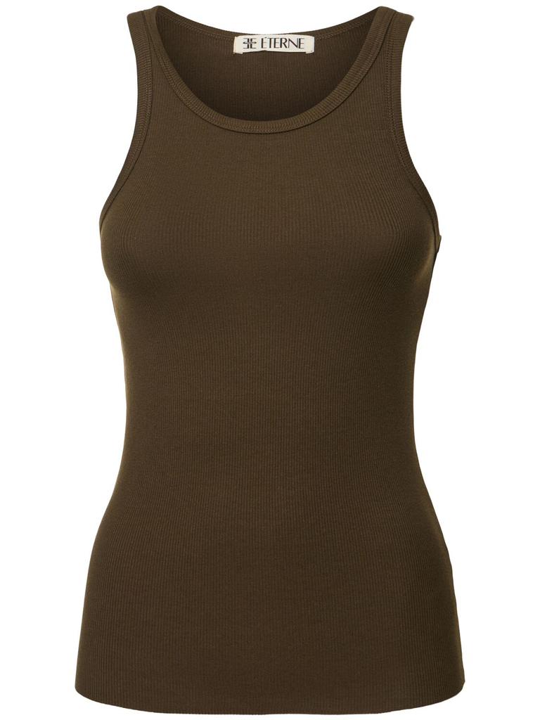 ÉTERNE Fitted Jersey Tank Top