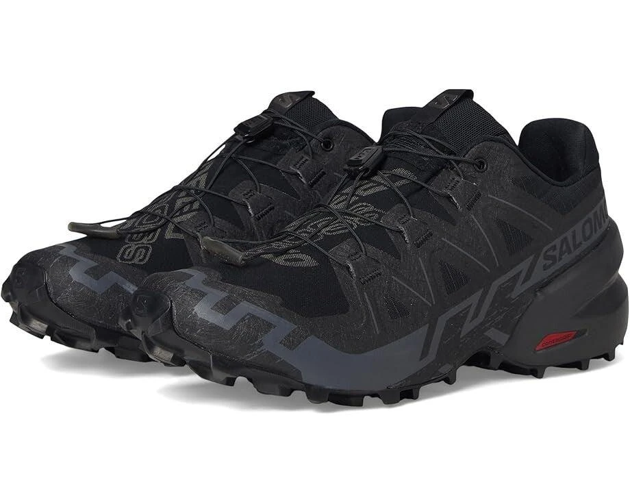 Salomon Salomon Speedcross 6 417440 Sneakers Men's Black Red Low Top Trail Running Shoes 1