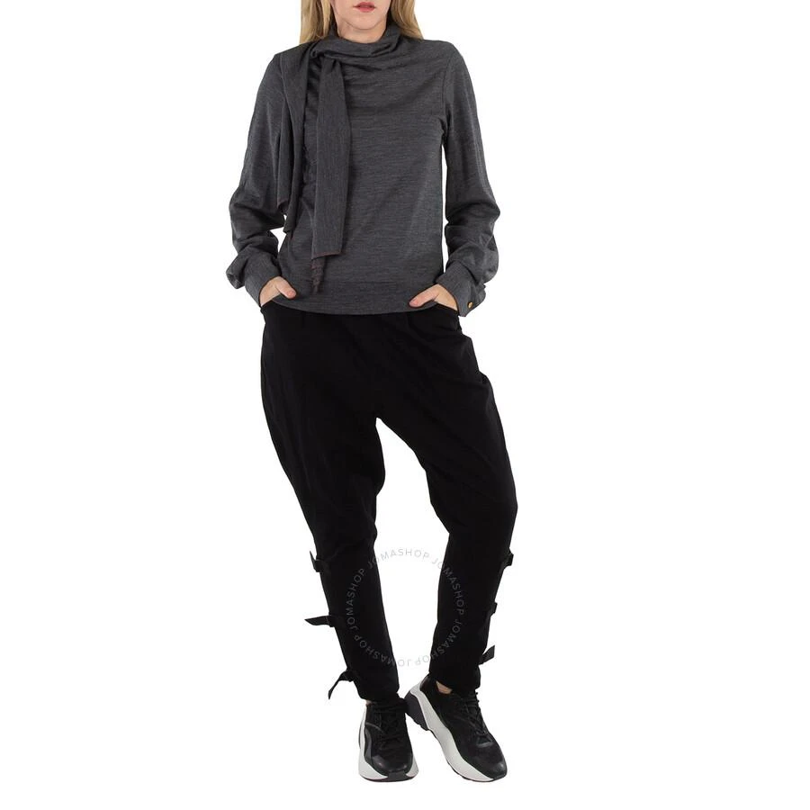 YOHJI YAMAMOTO Ladies Black Jodhpurs Twill Pants 1