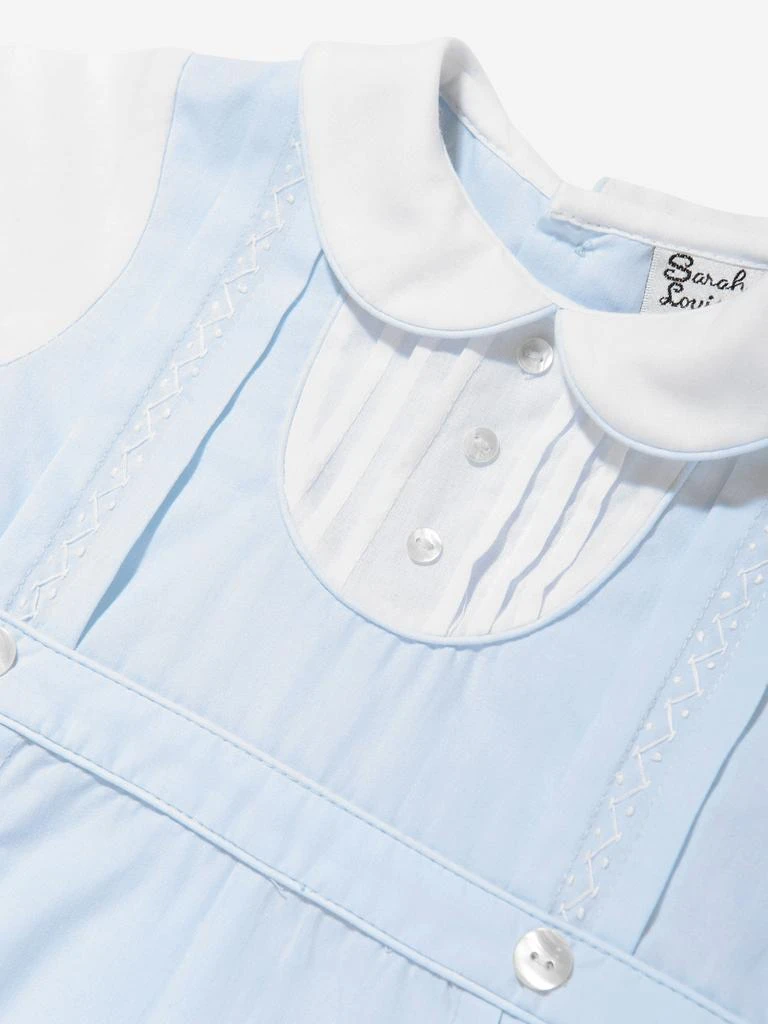 Sarah Louise Sarah Louise Baby Boys Smocked Romper in Blue 3