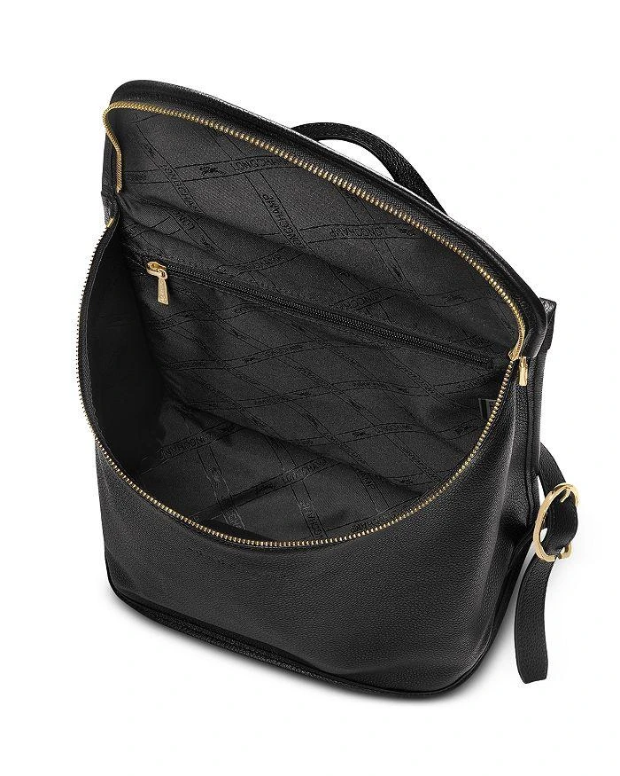 Longchamp Le Foulonné Top Zip Leather Backpack 3