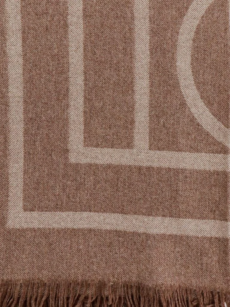 Totême Monogram virgin wool and cashmere scarf 2