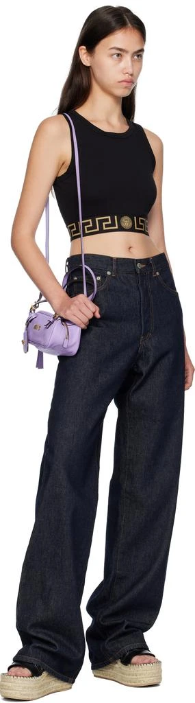 Versace Purple Versace Tag Bowling Mini Bag 4