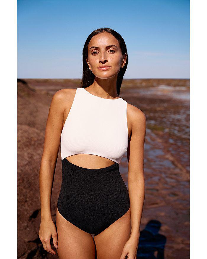 JETS High Neck Cut Out One Piece Swimsuit