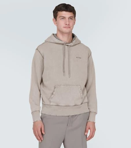 AMI Logo cotton jersey hoodie 3