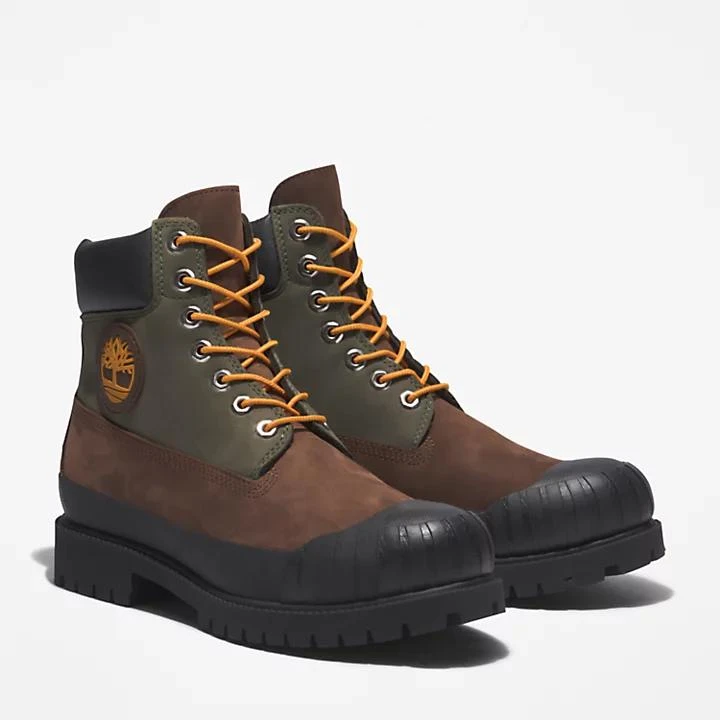Timberland Timberland Premium® 6 Inch Rubber-Toe Boot for Men in Dark Brown 4