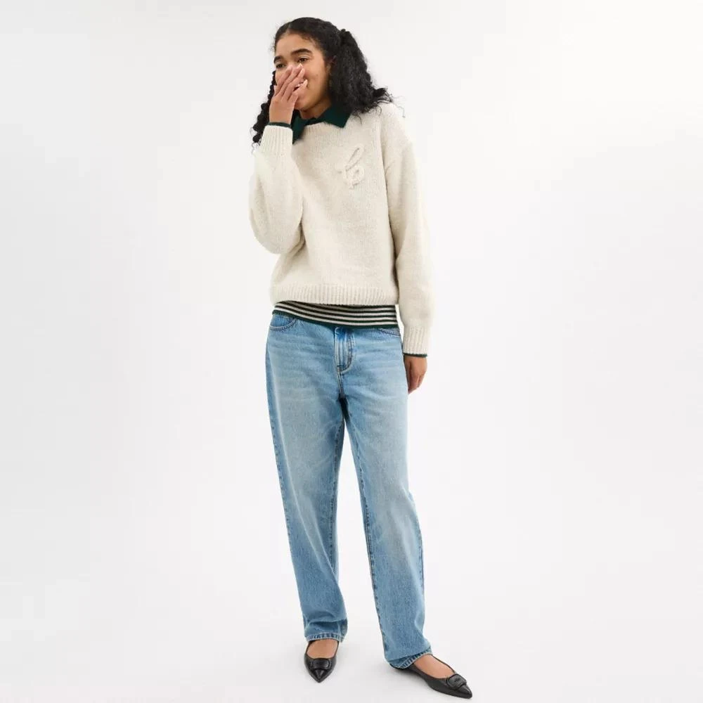 Coach Signature Crewneck Sweater 2