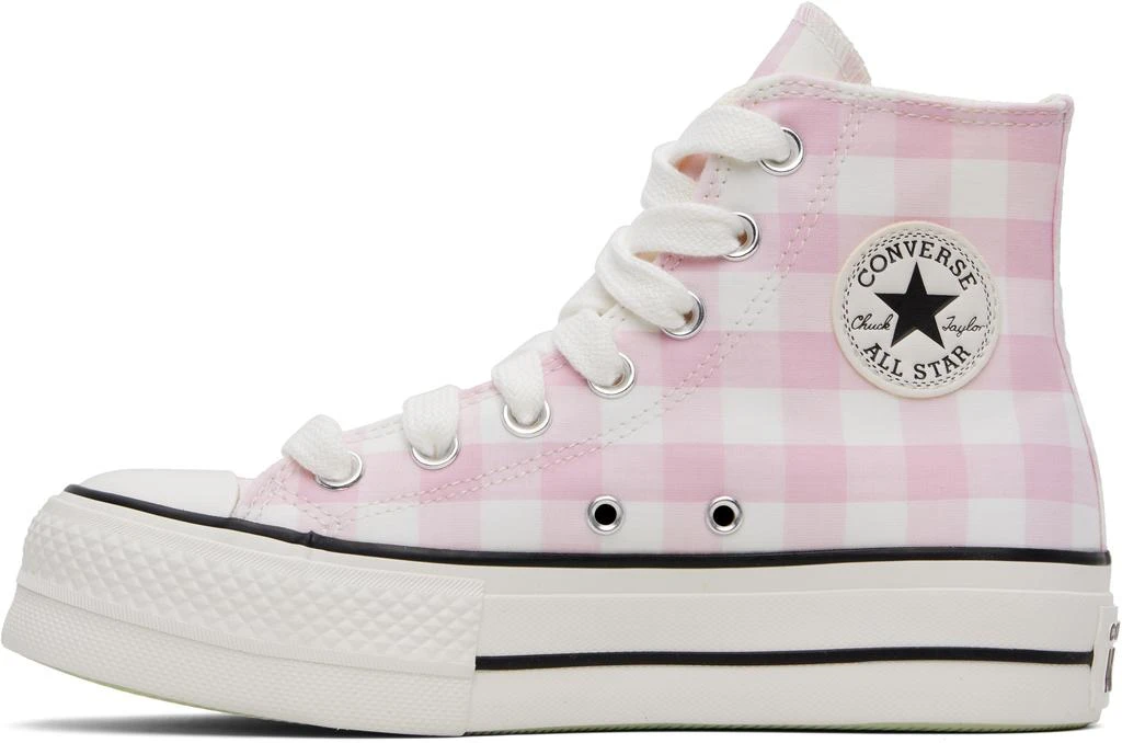 Converse Pink & White Chuck Taylor All Star Gingham Sneakers 3