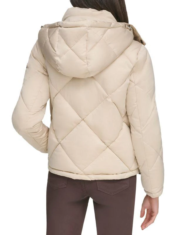 Calvin Klein Hooded Satin Puffer Jacket 2