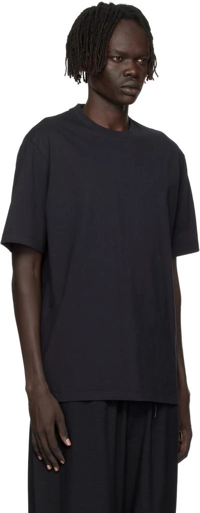 Y-3 Black Short Sleeve T-shirt 2