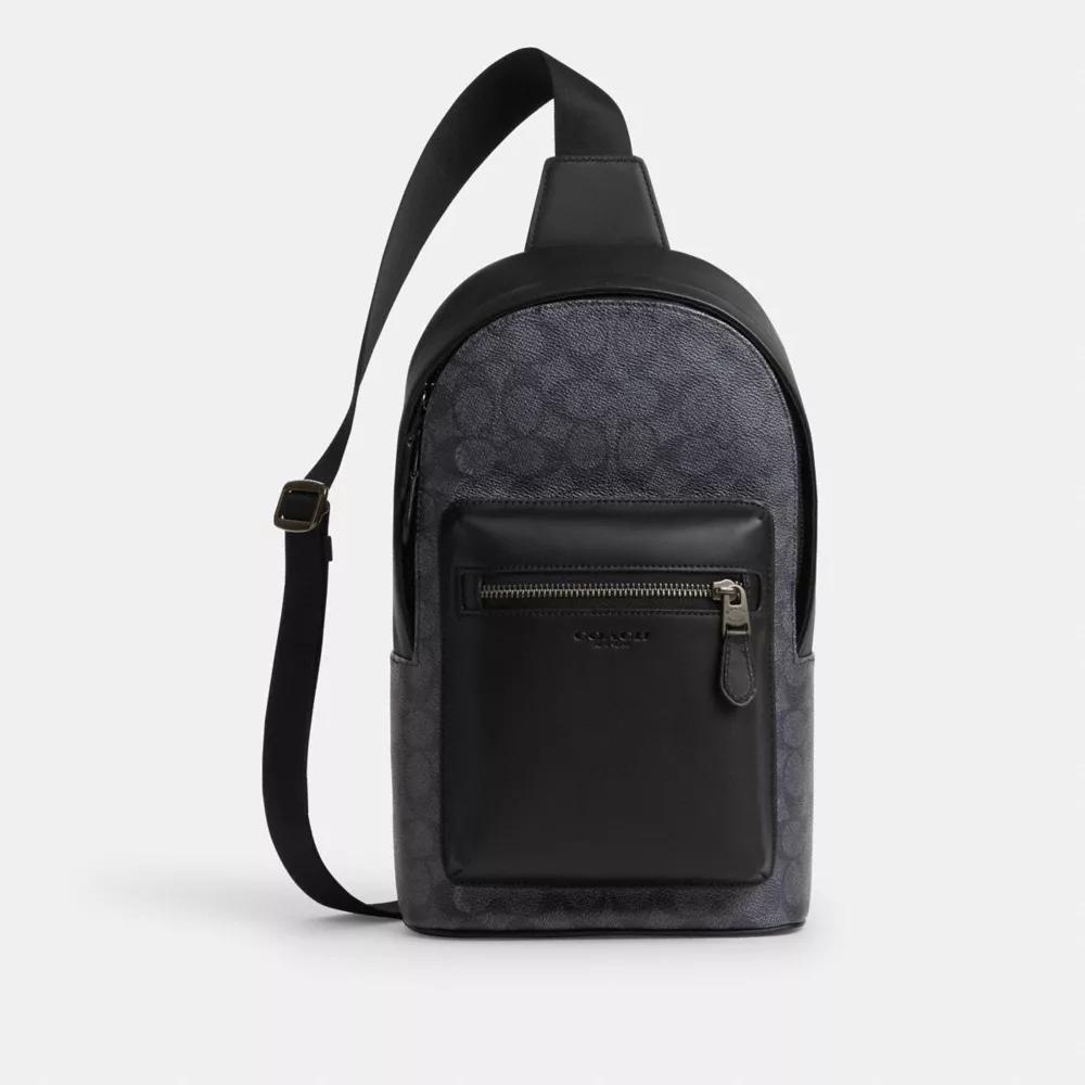 【国内発送】coach＊Dominic Sling Pack In Signature Denim COACH® Outlet | Dominic Sling Pack