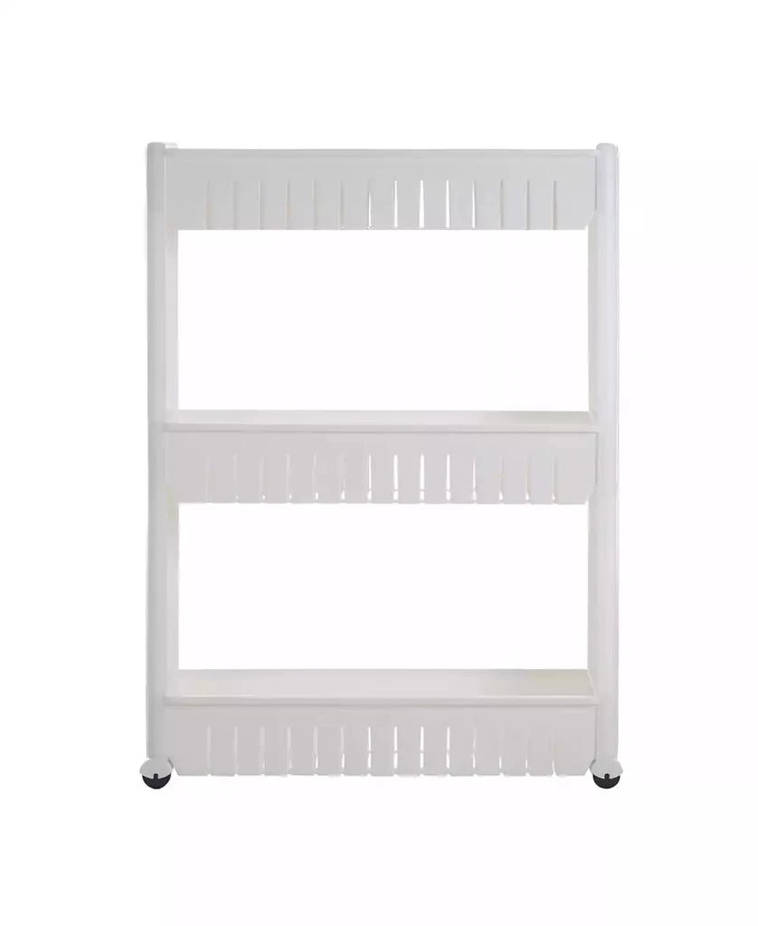 Trademark Global Everyday Home 3 Tier Slide Out Laundry Cart on Rollers - Only 5" Wide 1