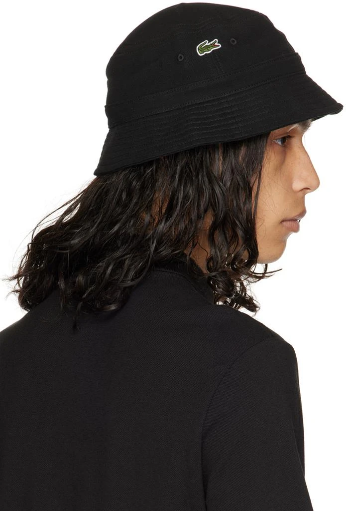 Lacoste Black Croc Centered Bucket Hat 3
