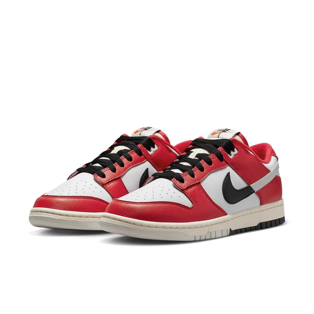 NIKE Dunk Low 'Chicago Split' DZ2536-600 Sneakers Men's Red Black Casual Shoes