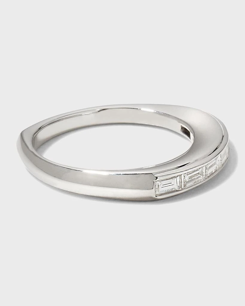 Stephen Webster Baguette Stack Ring with Diamonds and White Gold 4