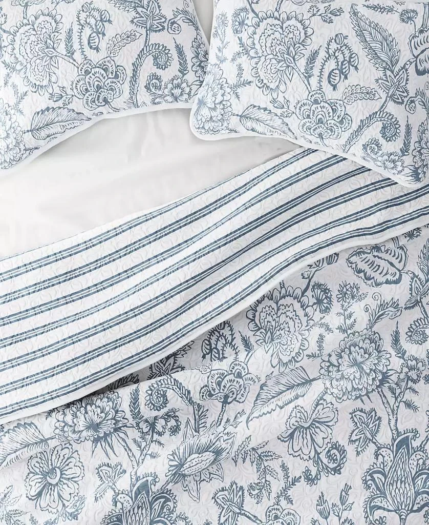 IENJOY HOME Jacobean and Stripe Reversible 3-Pc. Lightweight Quilt Set 8