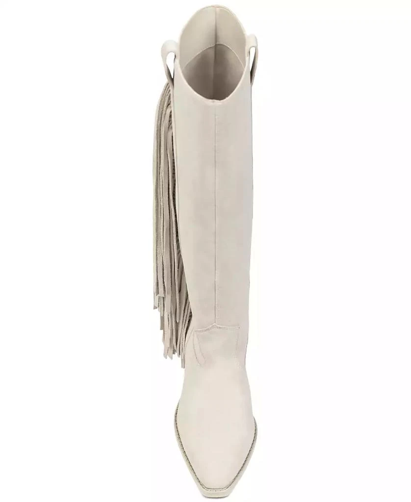 Vince Camuto Women's Pelia Wide-Calf Fringe Knee-High Cowboy Boots 4