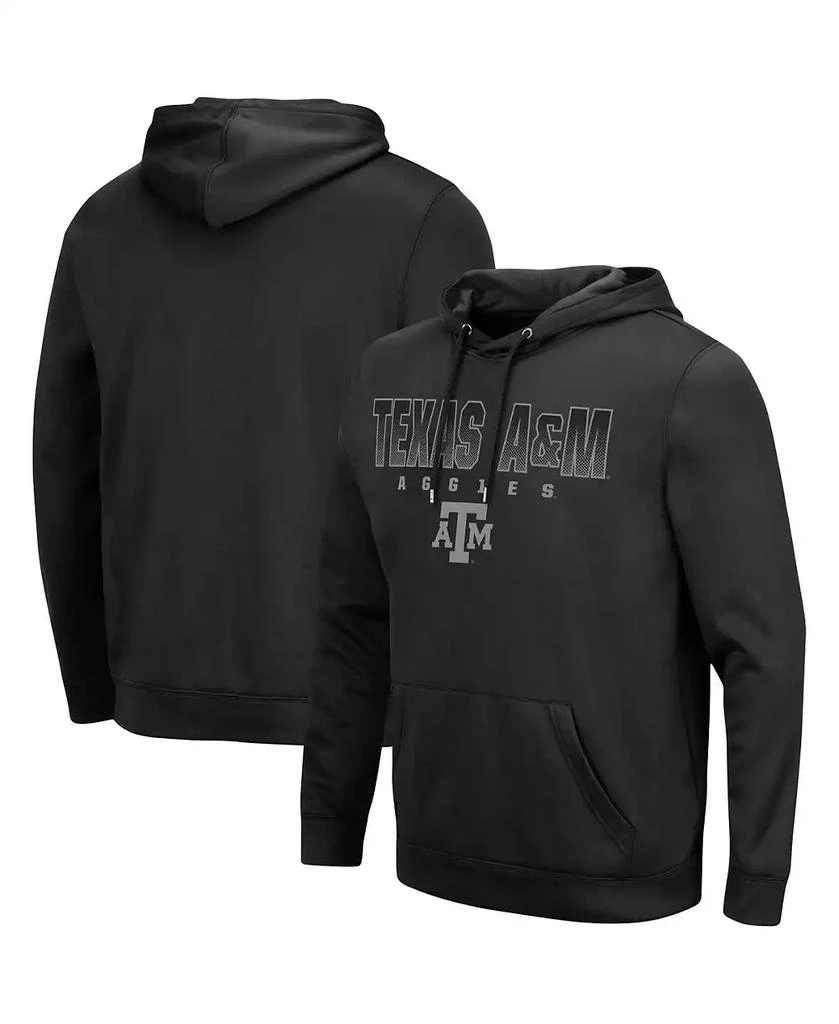 Colosseum Men's Black Texas A M Aggies Blackout Pullover