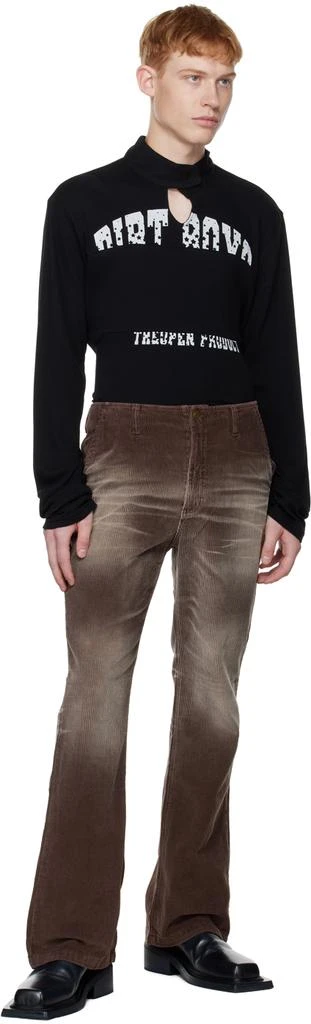 TheOpen Product SSENSE Exclusive Black Keyhole Sweater 4