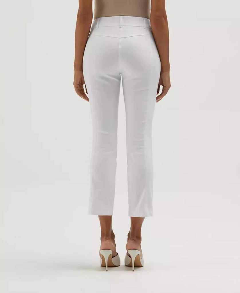 Rafaella Petite Satin Luxe Straight Leg Crop Pull On Pants 2